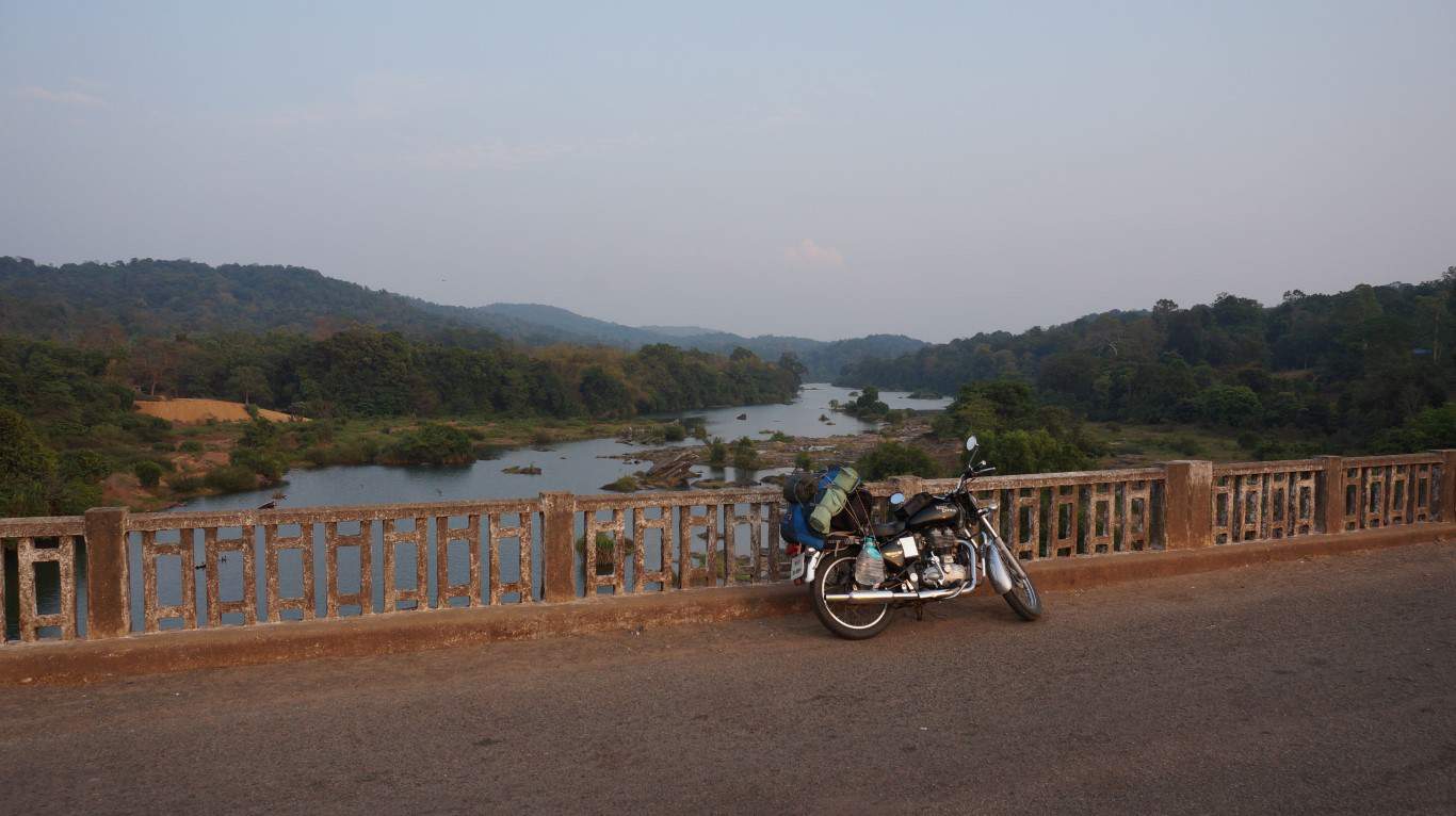 enfield motorbike jog falls india